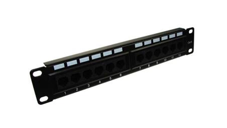 Patch panel 12-port UTP6 1U 10cali złącza krone-111707