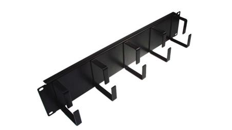 Organizator kabli 2U 5 uchwytów metal czarny--111681