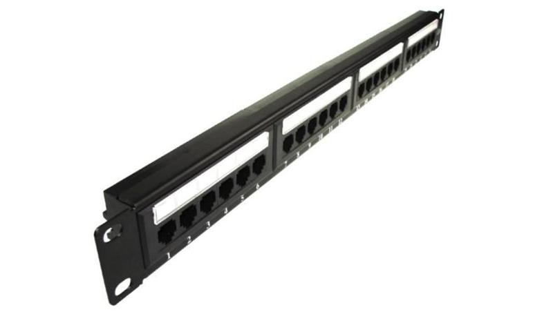 Patch panel 24-port UTP6 1U 19cali bez półki krone LS-111702 Patch panel 24-port UTP6 1U 19cali bez półki krone LS-111702