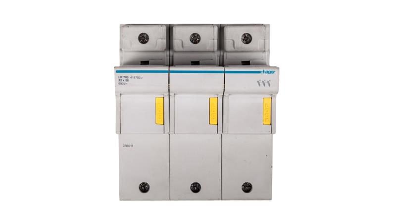 Rozłącznik bezpiecznikowy cylindryczny 3P 22x58mm LR703-24206 Rozłącznik bezpiecznikowy cylindryczny 3P 22x58mm LR703-24206
