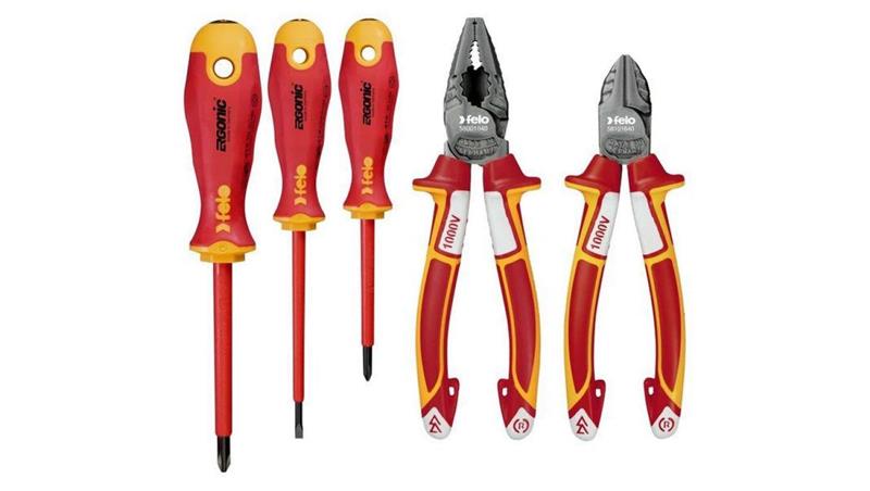 Zestaw 3 wkrętaków izolowanych Ergonic VDE z magnetyzerem + obcinaczki boczne 160mm + kombinerki 180mm 413 951 99-114357 Zestaw 3 wkrętaków izolowanych Ergonic VDE z magnetyzerem + obcinaczki boczne 160mm + kombinerki 180mm 413 951 99-114357