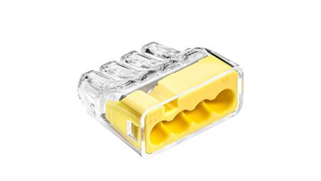 IDEALNA Szybkozłączka 4x 0,75-4mm2 uniwersalna bezhalogenowa (na drut / na linkę) 450V/32A SCP4 SIMET 100szt.-112142