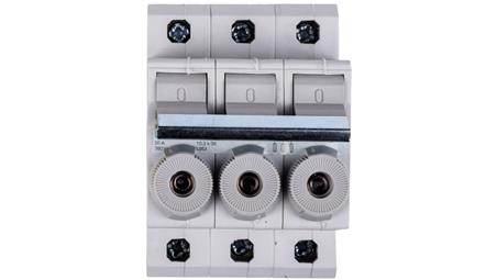 Rozłącznik bezpiecznikowy cylindryczny 3P 10x38mm 20A L95300-24233