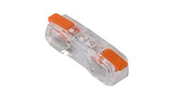 Szybkozłączka dwustronna, pojedyncza, 2x 0,2-2,5mm2, 2 styki, przezroczysta, E.4194/1 /100szt./-112147