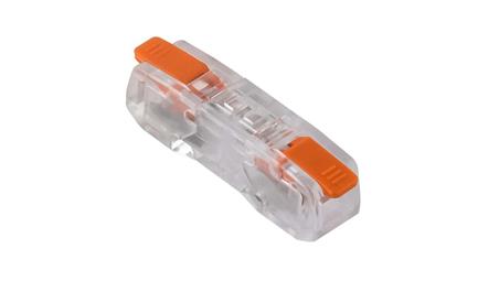 Szybkozłączka dwustronna, pojedyncza, 2x 0,2-2,5mm2, 2 styki, przezroczysta, E.4194/1 /100szt./-112147