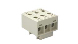 Złączka szynowa uniwersalna ETB 35/1x3 (L1,L2,L3) Al/Cu elektryczna śrubowa 6 otworów do kabli Elektro Becov-112122