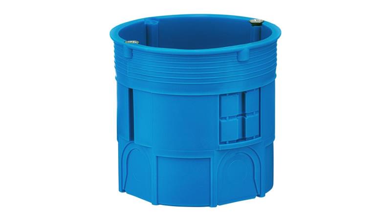 Puszka podtynkowa 60mm głęboka z wkrętami niebieska Z60Dw 34035203 /50szt./-75597