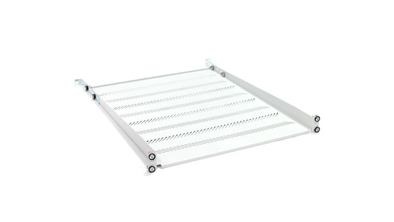 Półka 19 cali 1U G/550 szara (RAL 7035) z podporą TN-19-550-1U-GY-73505