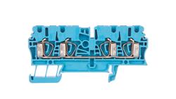 Złączka szynowa 4-przewodowa 2,5mm2 niebieska Ex ZDU 2.5/4AN BL 1608580000-74161