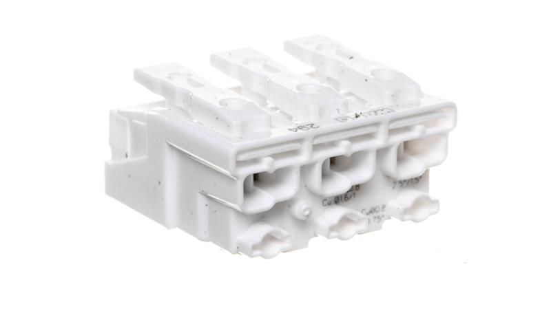 Złączka zasilająca 3-biegunowa bez stopek bez styku PE 294-4003 /25szt./-80630