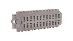 Listwa zaciskowa 2-przewodowa 1,5mm2 12-torowa szara mocowanie śrubowe 260-112-74004