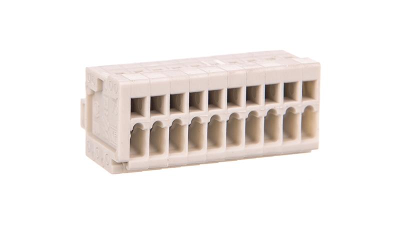 Gniazdo MCS-MICRO 10-biegunowe jasnoszare raster 2,5mm 733-110-80252