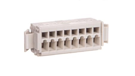 Gniazdo MCS-MINI Classic 8-biegunowe jasnoszare raster 3,5mm 734-108/037-000-80253