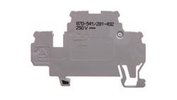 Dwupiętrowa złączka diodowa 2,5mm2 szara 870-541/281-492-77126