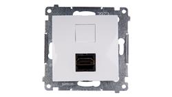 Simon 54 Gniazdo HDMI białe DGHDMI.01/11-38984
