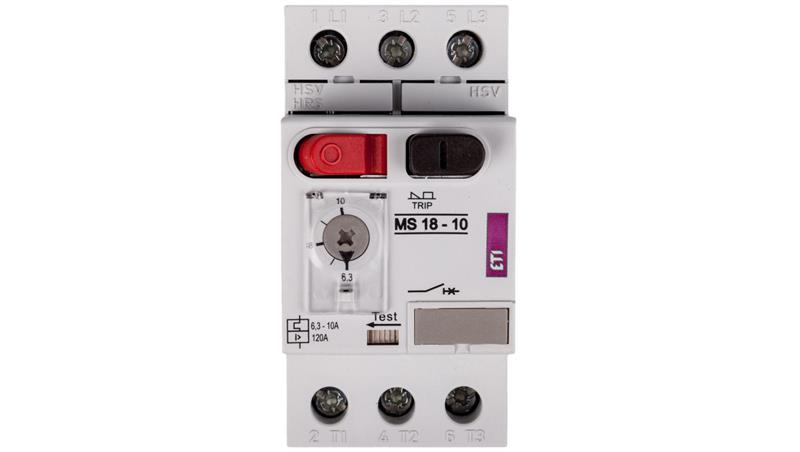 Wyłącznik silnikowy 3P 4kW 6,3-10A MS18 004600349-3945
