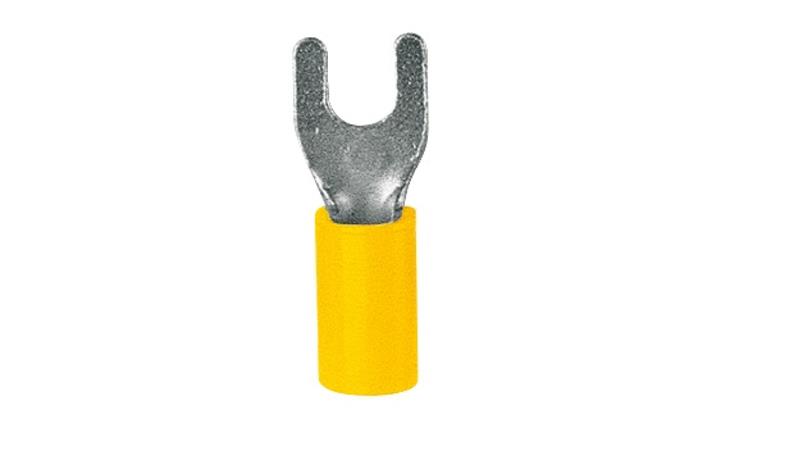 Końcówka aparatowa widełkowa izolowana KNV 4-6 /100szt./-80076