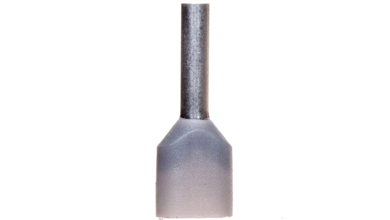 Końcówka tulejkowa podwójna izolowana /szara/ TV 0,75-8 /100szt./-78176