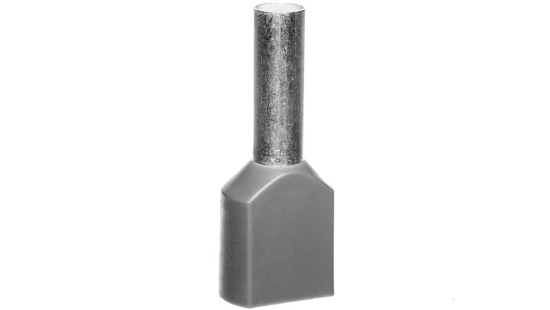 Końcówka tulejkowa podwójna izolowana /szara/ TV 4-12 /100szt./-78140