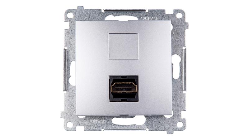 Simon 54 Gniazdo HDMI srebrny mat DGHDMI.01/43-39025 Simon 54 Gniazdo HDMI srebrny mat DGHDMI.01/43-39025