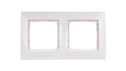 Simon 54 Premium Ramka podwójna biała /do karton-gips/ DRK2/11-36334