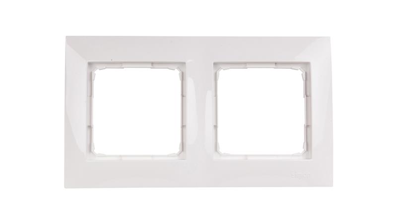 Simon 54 Premium Ramka podwójna biała /do karton-gips/ DRK2/11-36334