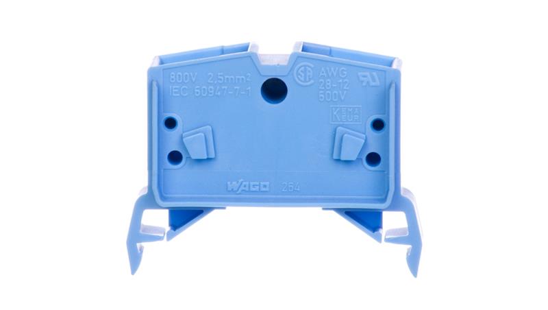 Złączka szynowa 4-przewodowa 2,5mm2 niebieska 264-734-74299