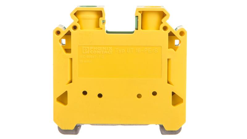 Złączka szynowa ochronna 16mm2 zielono-żółta UT 16-PE/S 3215915-75375