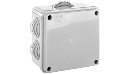 Puszka natynkowa z pokrywą i śrubami seria 400 IP55 100x100x50 EC400C4-74902