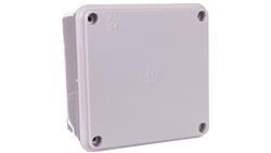 Puszka natynkowa gładka z pokrywą seria 410 IP56 100x100x50 szara EC410C4-74955