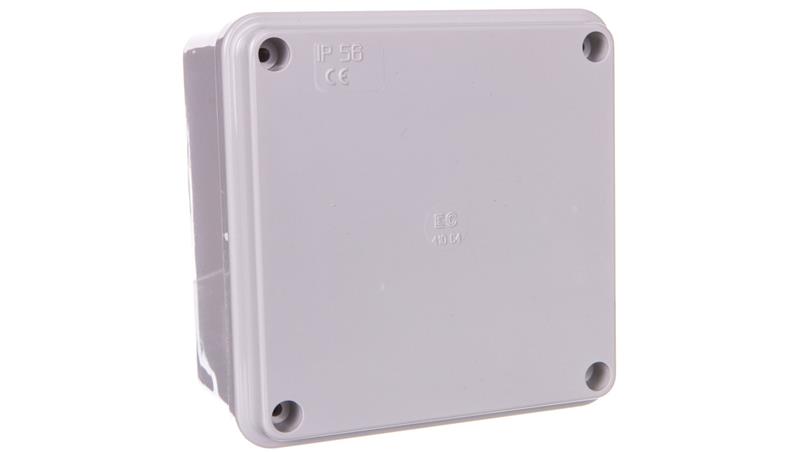 Puszka natynkowa gładka z pokrywą seria 410 IP56 100x100x50 szara EC410C4-74955