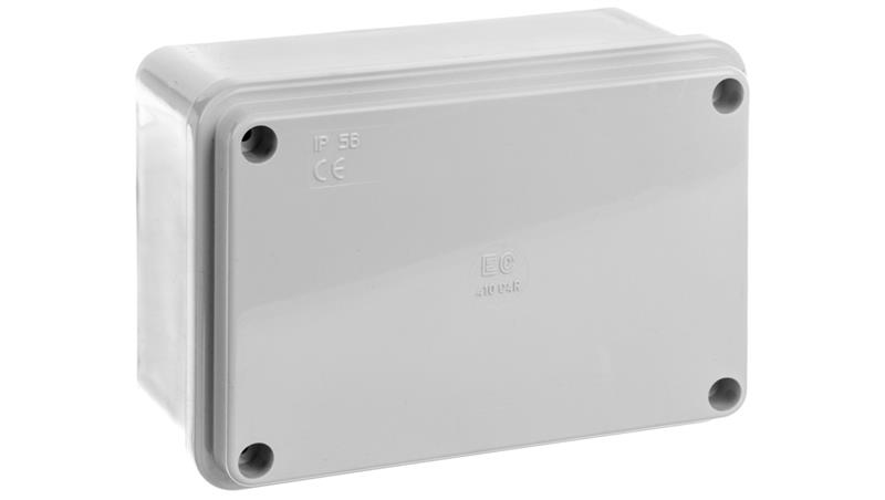 Puszka natynkowa gładka z pokrywą seria 410 IP56 120x80x50 szara EC410C4R-74820