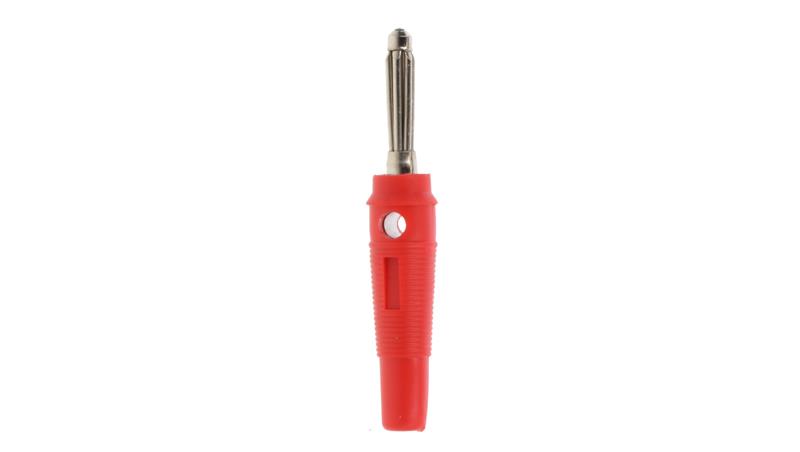 Wtyk bananowy 4mm czerwony 11459-89319