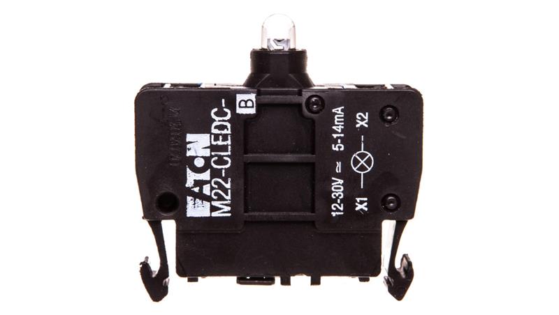 Oprawka z LED niebieski 12-30V AC/DC M22-CLEDC-B 218062-21332