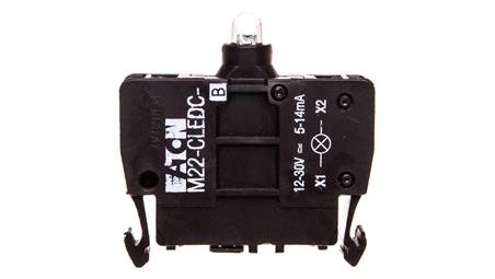 Oprawka z LED niebieski 12-30V AC/DC M22-CLEDC-B 218062-21332