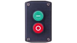 Kaseta sterownicza 2-otworowa z przyciskami zielony/czerwony IP65 XALD213-19338