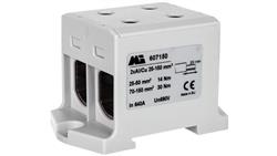 Złączka szynowa 2-torowa 35-150mm2 szara EURO multiOTL 150 2xAl/Cu 607150-74166