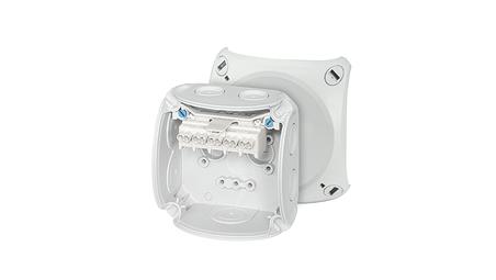 Puszka odgałęźna 93x93x62 5x2,5mm2 CU IP66 szara DK 0202 GZ 62000148-77434