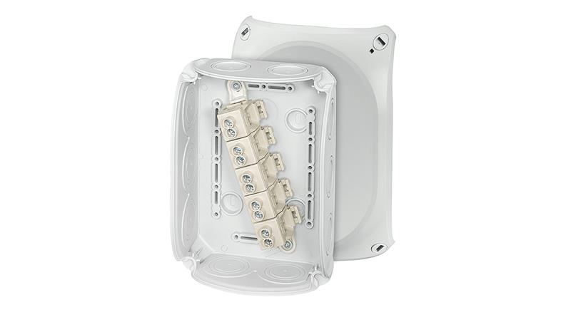 Puszka odgałęźna 180x130x77 5x10mm2 CU IP66 szara DK 1010 GZ 62000157-77453