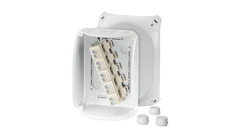 Puszka odgałęźna 210x155x92 5x16mm2 CU IP66 szara DK 1616 GZ 62000160-77448