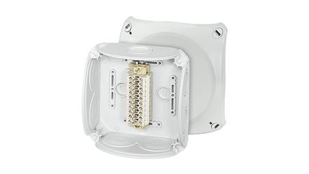 Puszka odgałęźna 130x130x77 10x4mm2 CU/AL IP66 szara RK 0610 T 62000175-77466