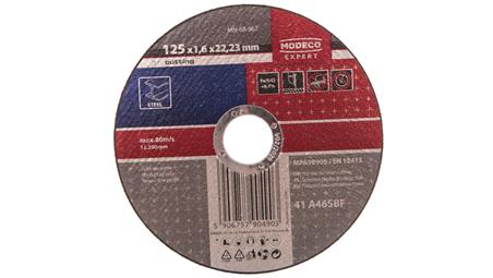 ŚCIERNICA DO CIĘCIA STALI 125X1.6X22,23 MM PLASKA MN-68-967-90352
