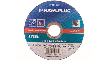 Ściernica korundowa do cięcia i szlifowania metalu 115x22,23mm RT-CDM-115/1 25 szt.-90405