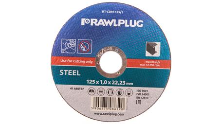 Tarcza korundowe do cięcia i szlifowania stali stopowych 125x22,23mm RT-CDM-125/1-90342