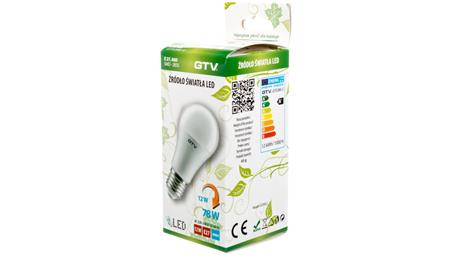 Żarówka LED E27 A60 12W 1100lm ciepła biała AC230V 160st. LD-PC2A60-12-47787