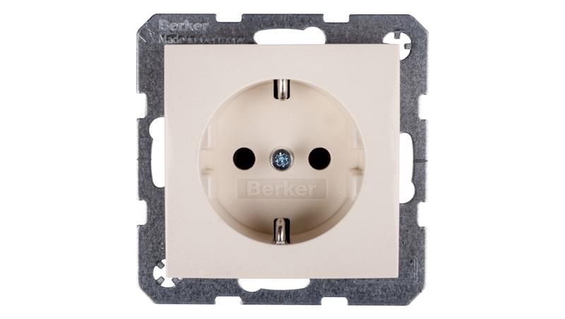 Berker/B.Kwadrat Gniazdo Schuko 16A IP20 kremowe połysk S.1 47438982-43429 Berker/B.Kwadrat Gniazdo Schuko 16A IP20 kremowe połysk S.1 47438982-43429