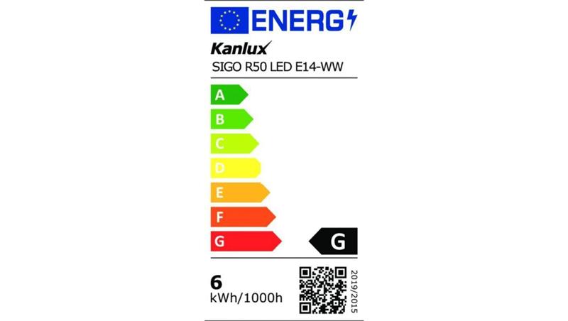 Żarówka LED E14 SIGO R50 490lm 3000K barwa ciepła 22735-47401 Żarówka LED E14 SIGO R50 490lm 3000K barwa ciepła 22735-47401