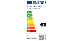 Żarówka LED GU10 1W 100lm 4000K AC180-250V 90st. LD-NGU10PN-1W-46775