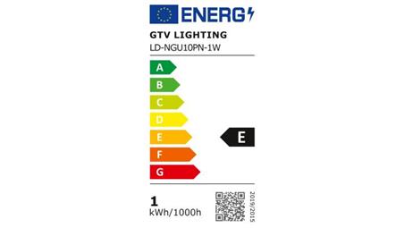 Żarówka LED GU10 1W 100lm 4000K AC180-250V 90st. LD-NGU10PN-1W-46775