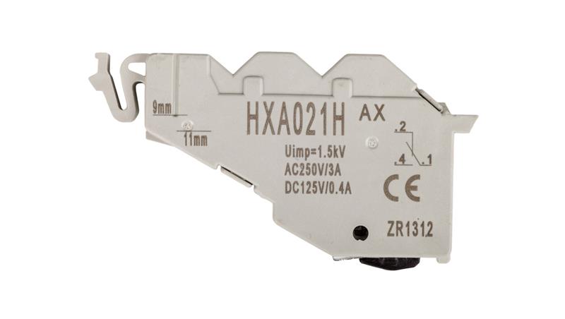 Styk pomocniczy 1P 3A 250V AC montaż tylni HXA021H-16021 Styk pomocniczy 1P 3A 250V AC montaż tylni HXA021H-16021